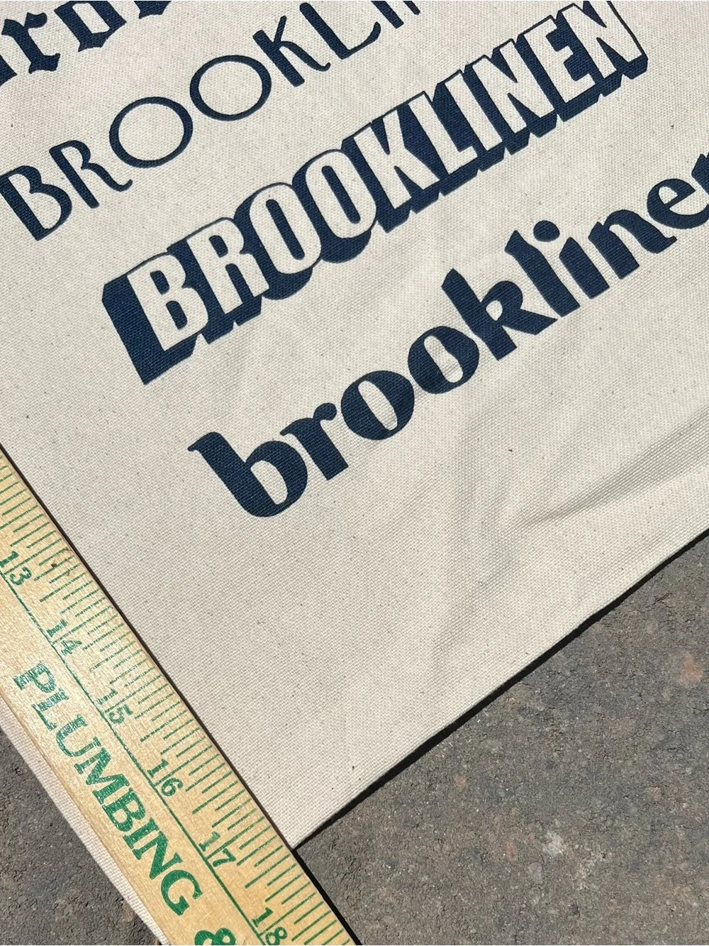 BROOKLINEN BROOKLYN ECO TOTE BAG Canvas Fabric Shoulder Bag New NYC NY NEW